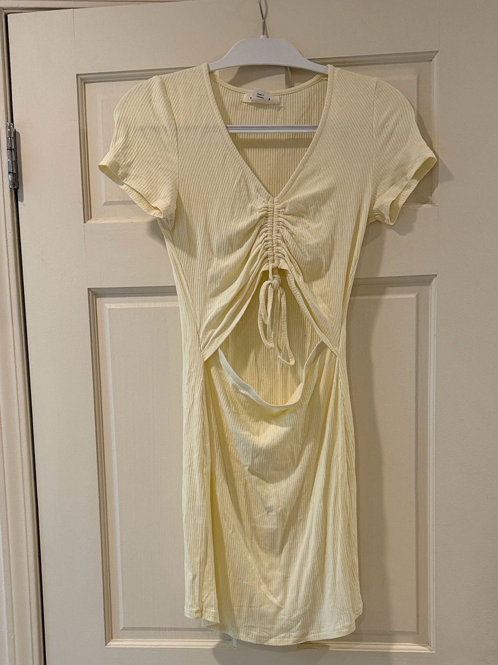 Glamorous Yellow Ruched Dress